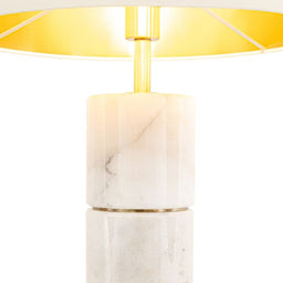 Larkin White Marble Table Lamp