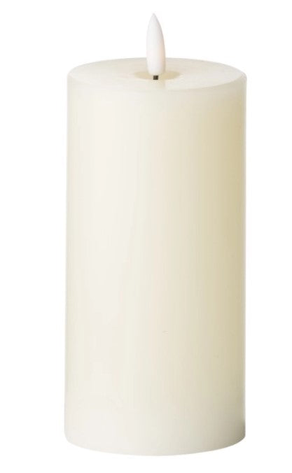 Luxe Collection Natural Glow 3 x 6 LED Ivory Candle