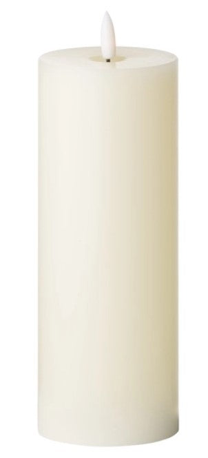 Luxe Collection Natural Glow 3 x 8 LED Ivory Candle