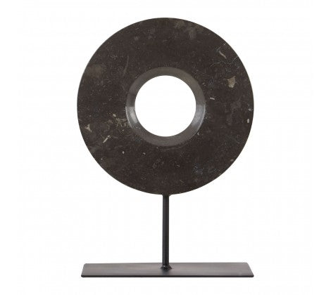 Black Disc Sculpture