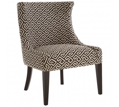 Regents Park Beige And Black Wingback Chair