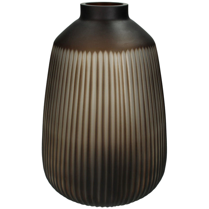 Cantelupe Brown Glass Vase - Small