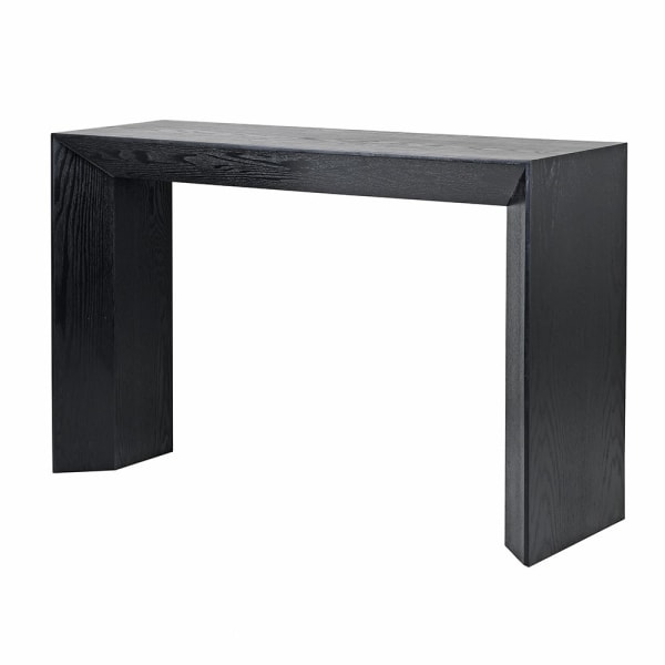 Black Block Console Table