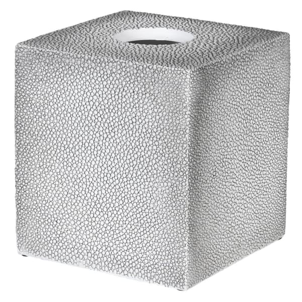 Shagreen Light Grey Tissue Box