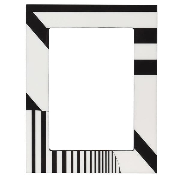 Cream & Black Deco Photo Frame